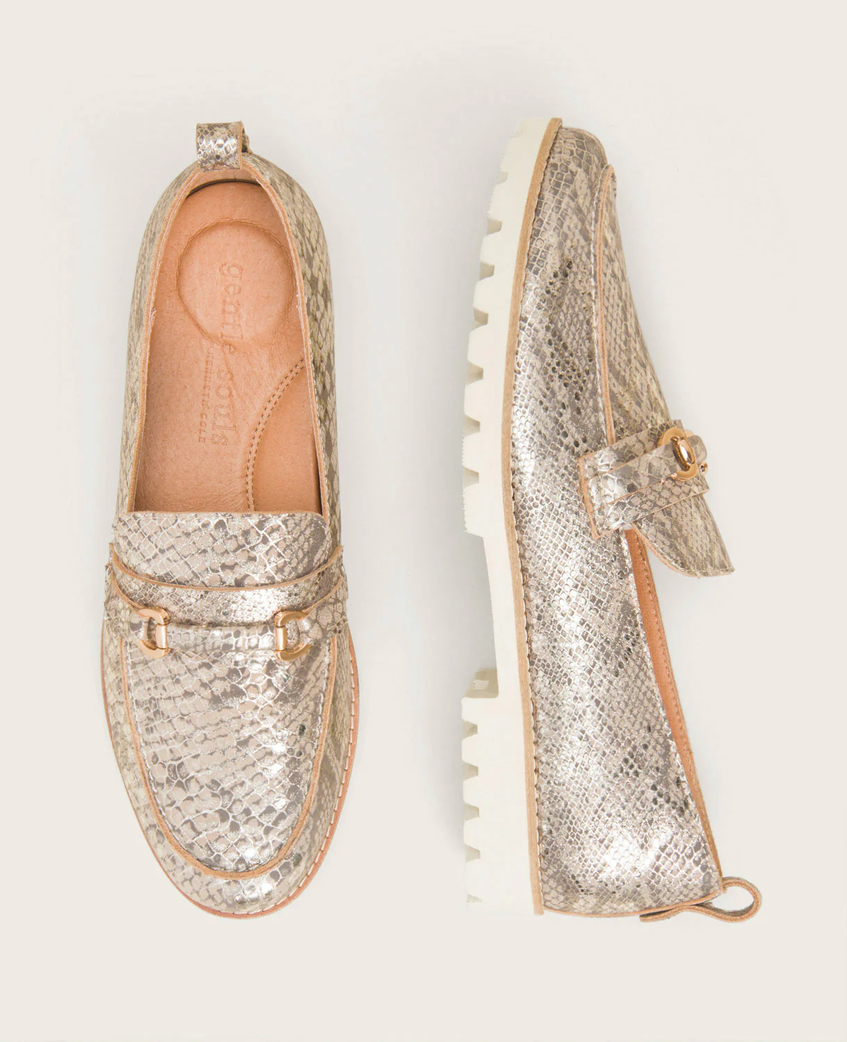 GENTLE SOULS - Eugene Leather Lug Bit Loafer - Image 4