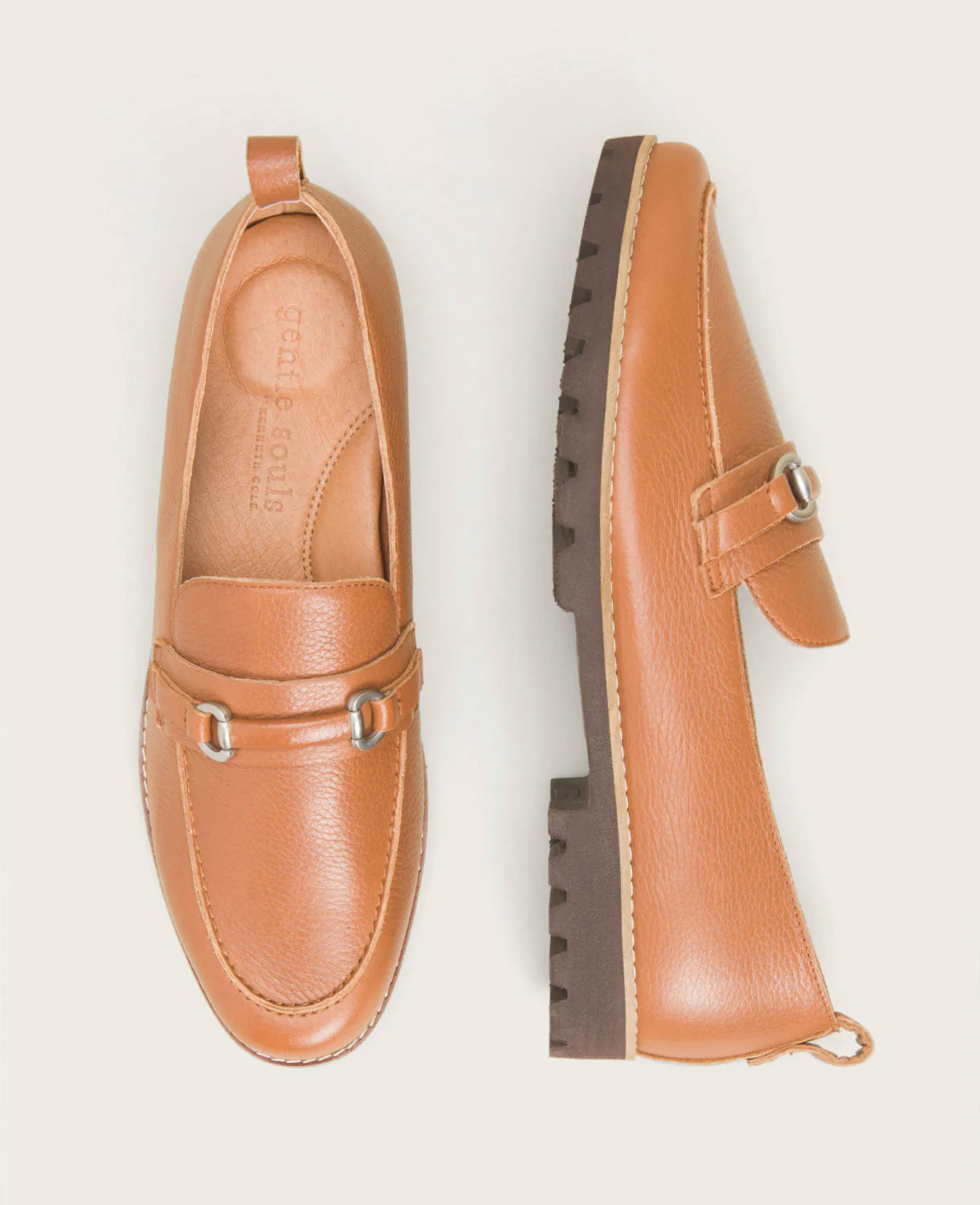 GENTLE SOULS - Eugene Leather Lug Bit Loafer - Image 4