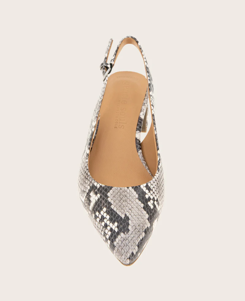 GENTLE SOULS - Georgia Snake Slingback Heel - Image 4
