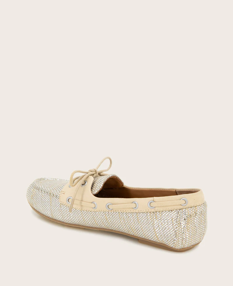 GENTLE SOULS - Marina Metallic Fabric Boat Shoe - Image 4