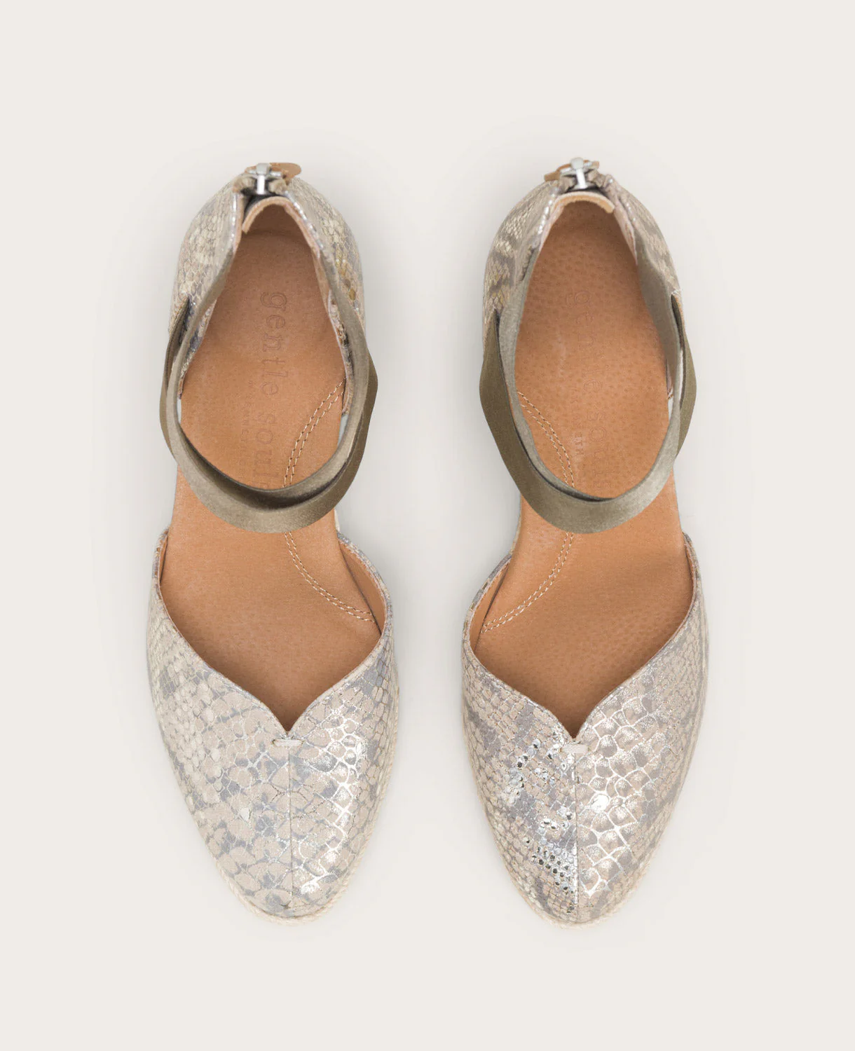 GENTLE SOULS - Orya Leather Espadrille Wedge - Image 4