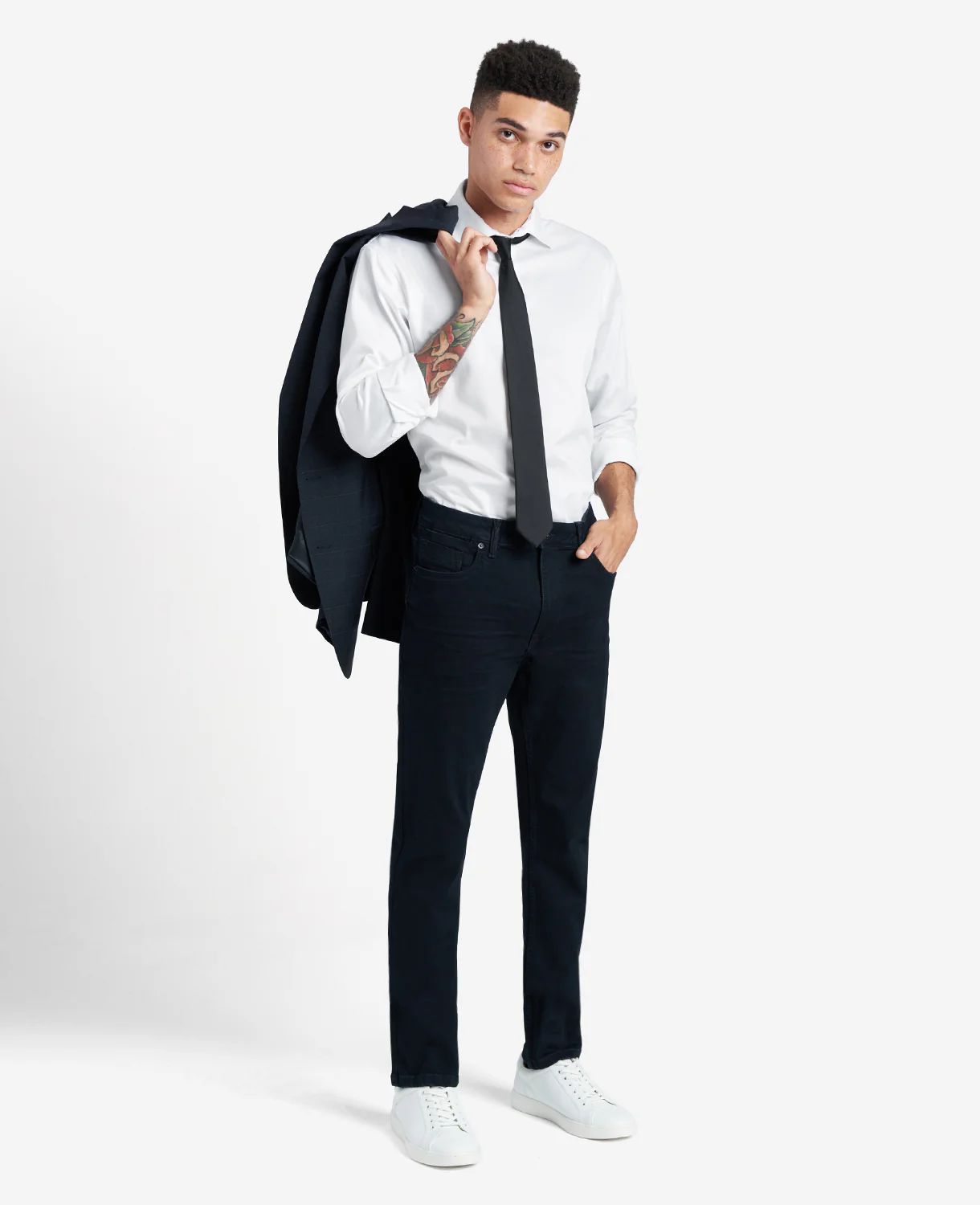 Regular-Fit Button-Down Stretch Dress Shirt with TEK FIT - Image 5