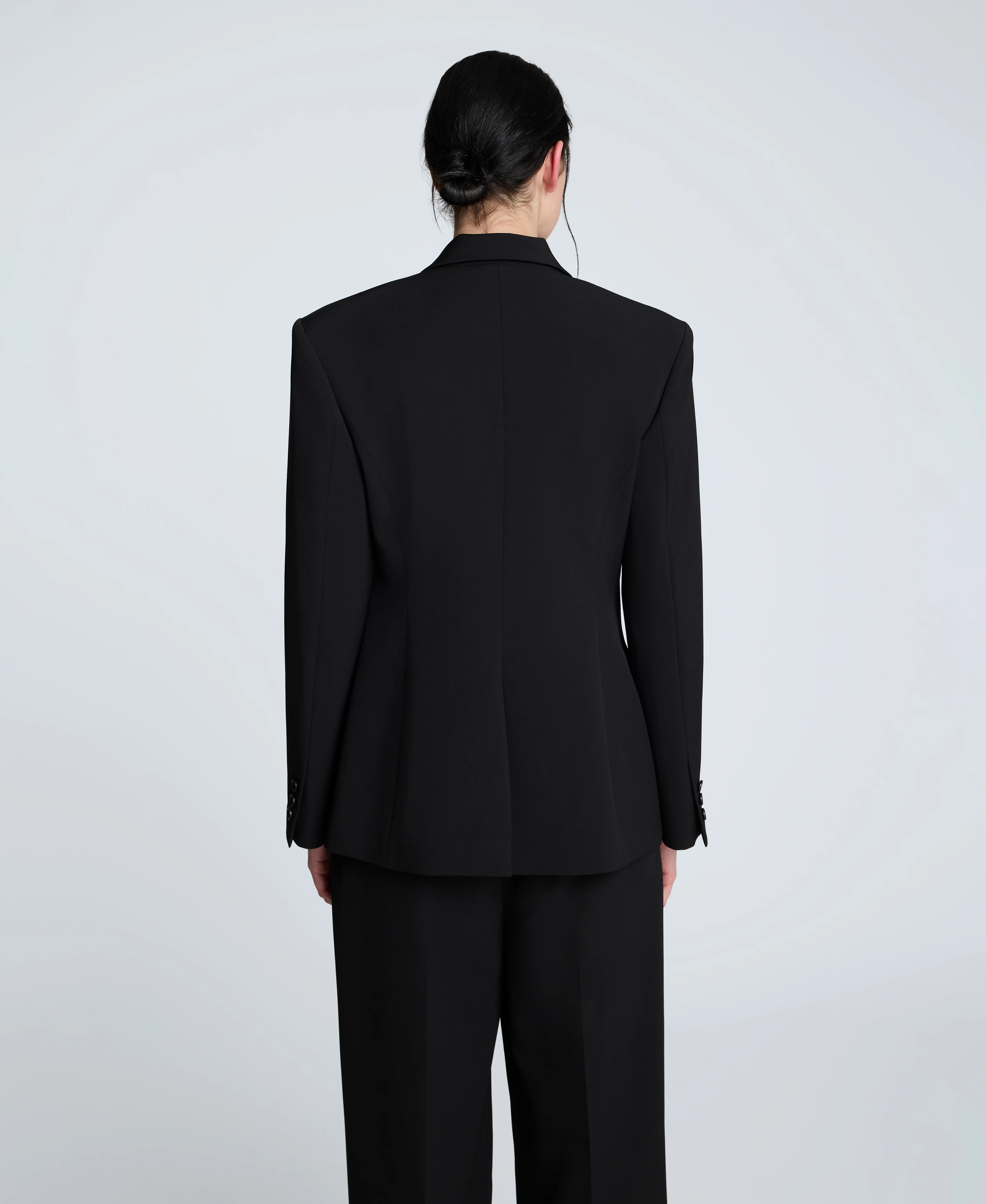 Luxe Twill Slim One Button Jacket - Image 4