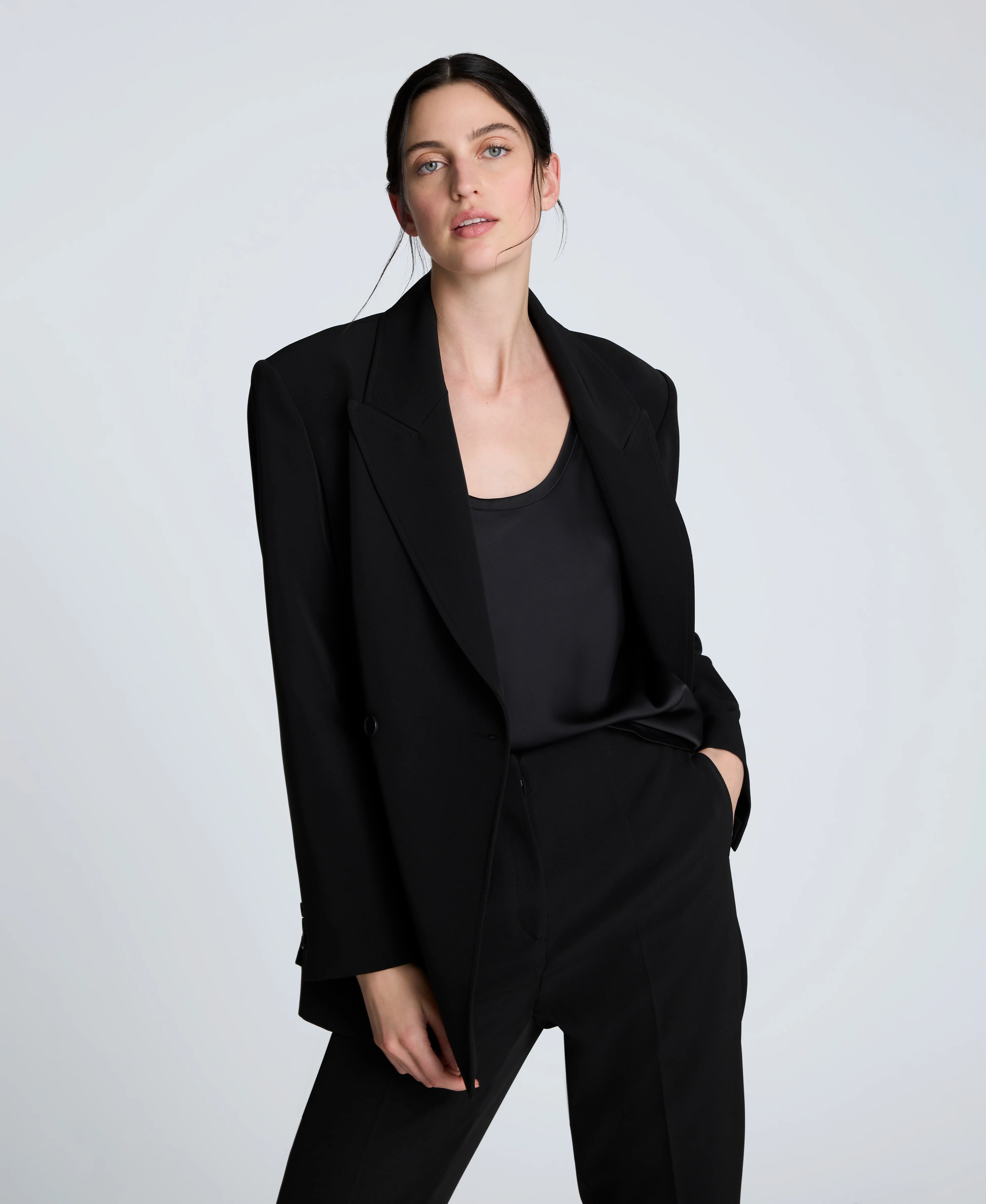 Luxe Twill Double Breasted Jacket - Image 5