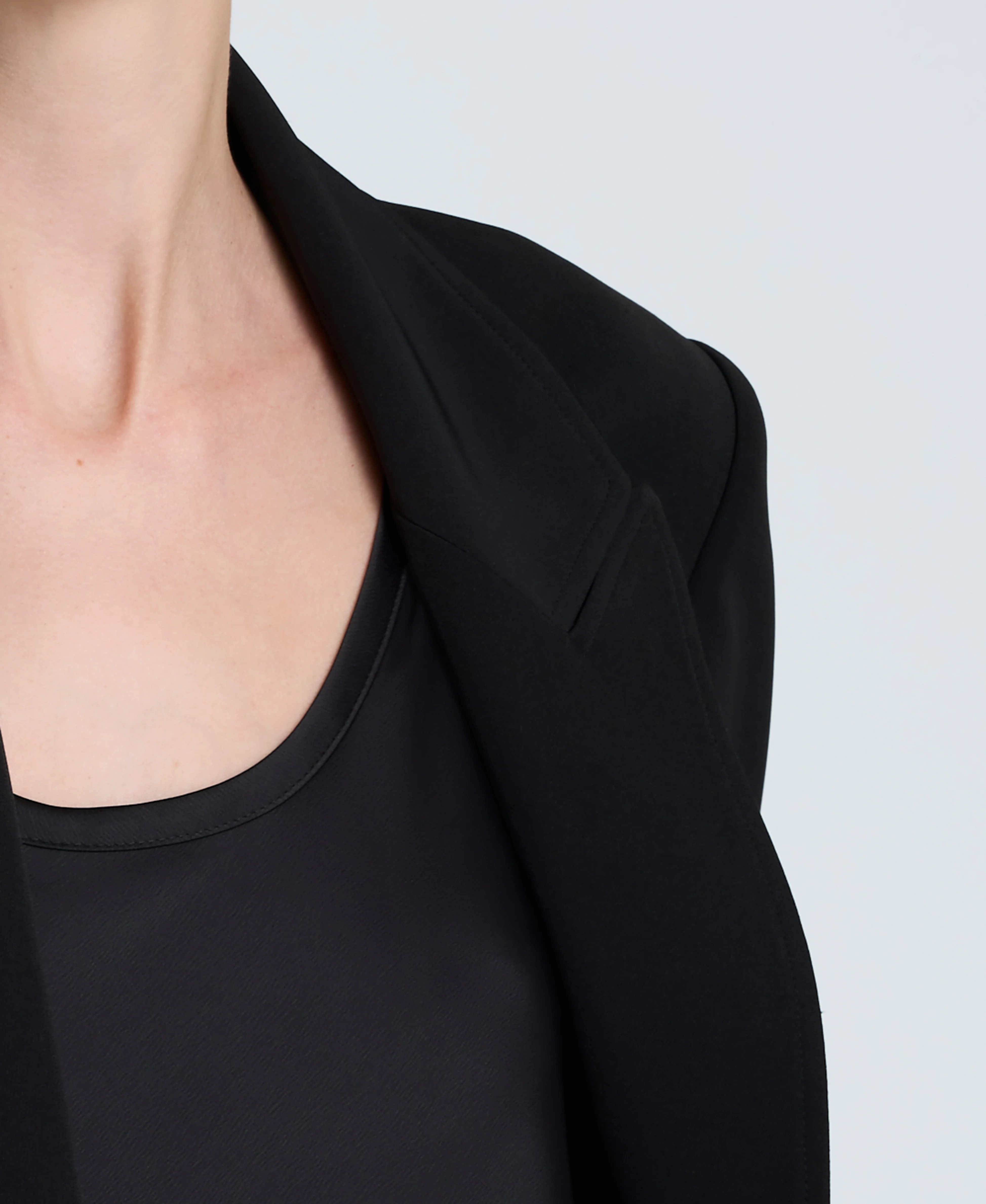 Luxe Twill Slim One Button Jacket - Image 6