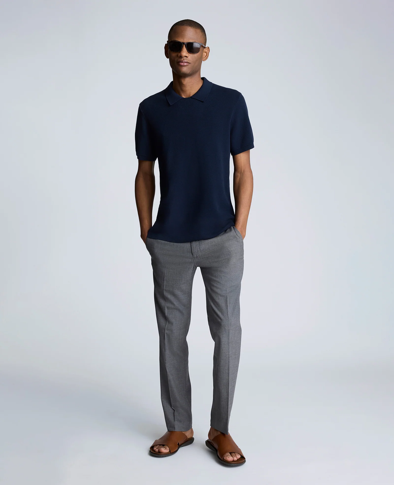 Short Sleeve Polo Sweater - Image 4