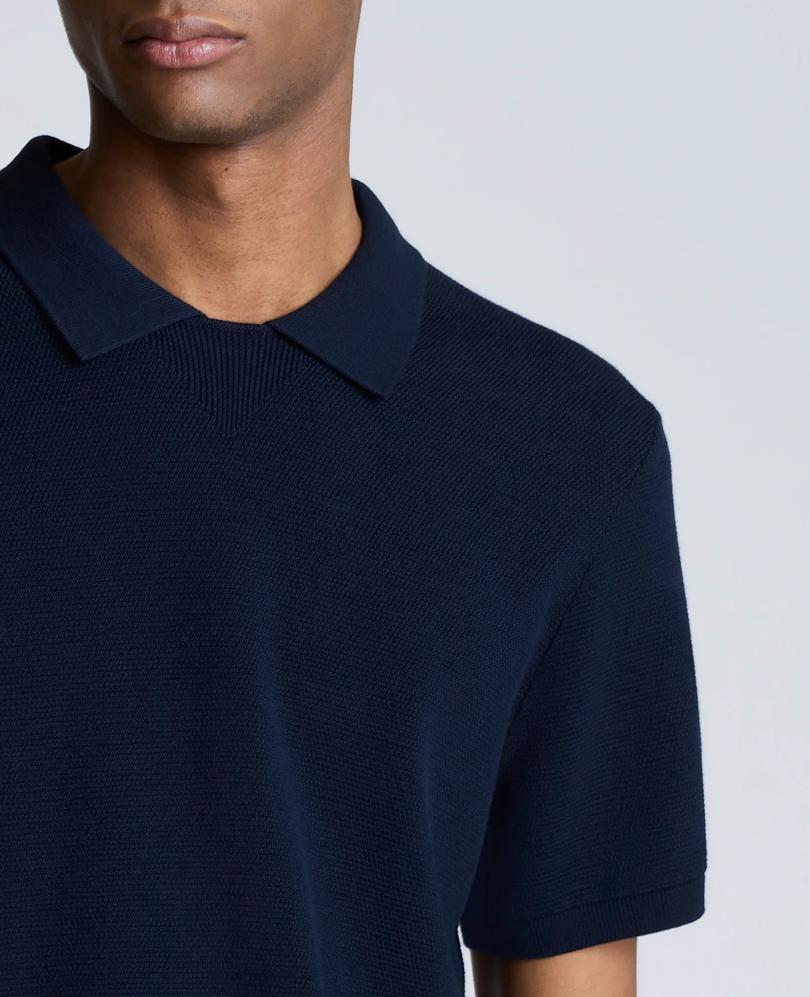 Short Sleeve Polo Sweater - Image 5