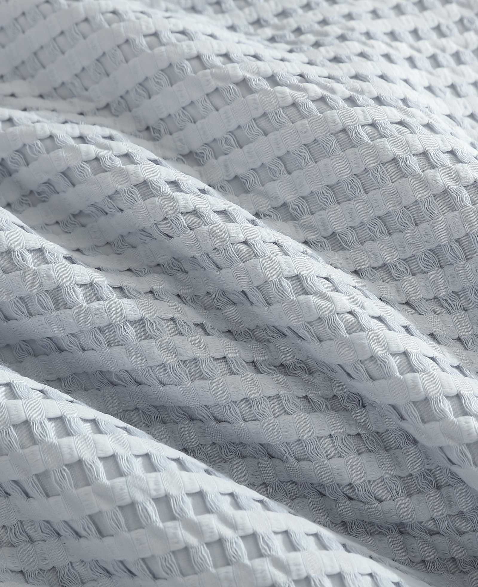 Solid Waffle Duvet Set - Image 8