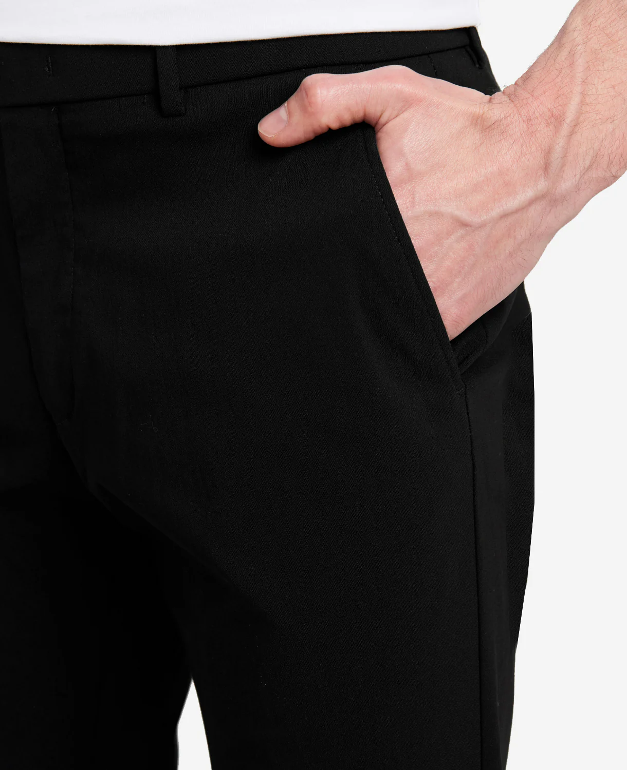 Stretch Twill Regular-Fit Flex Waistband Pant - Image 3